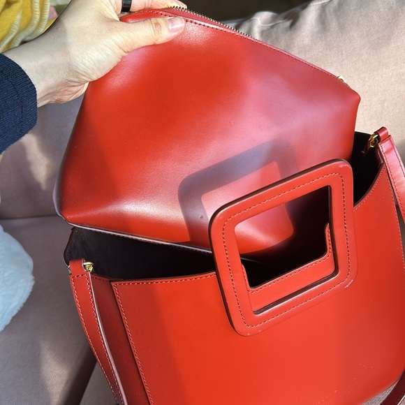 STAUD Shirley Leather Tote in Cognac - Picture 6 of 6